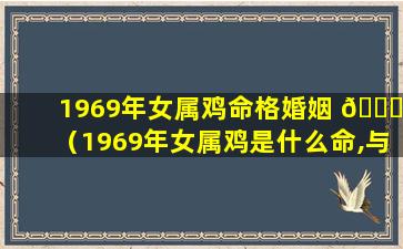 1969年女属鸡命格婚姻 🐅 （1969年女属鸡是什么命,与什么属相婚配合适）